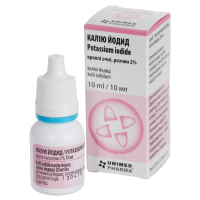 Калия йодид  капли глазные 2% 10мл